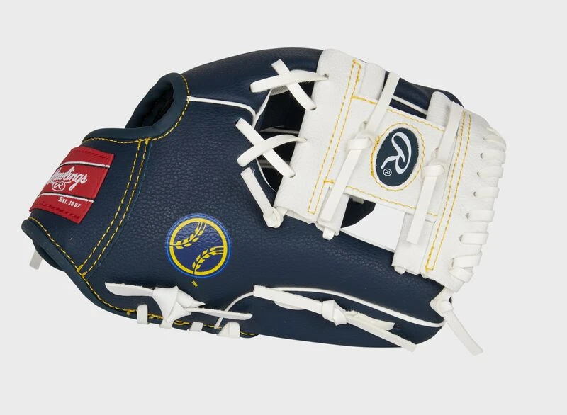 Rawlings Milwaukee Brewers 10-Inch Team Logo Glove 3 Rawlings Milwaukee Brewers 10-Inch Team Logo Glove