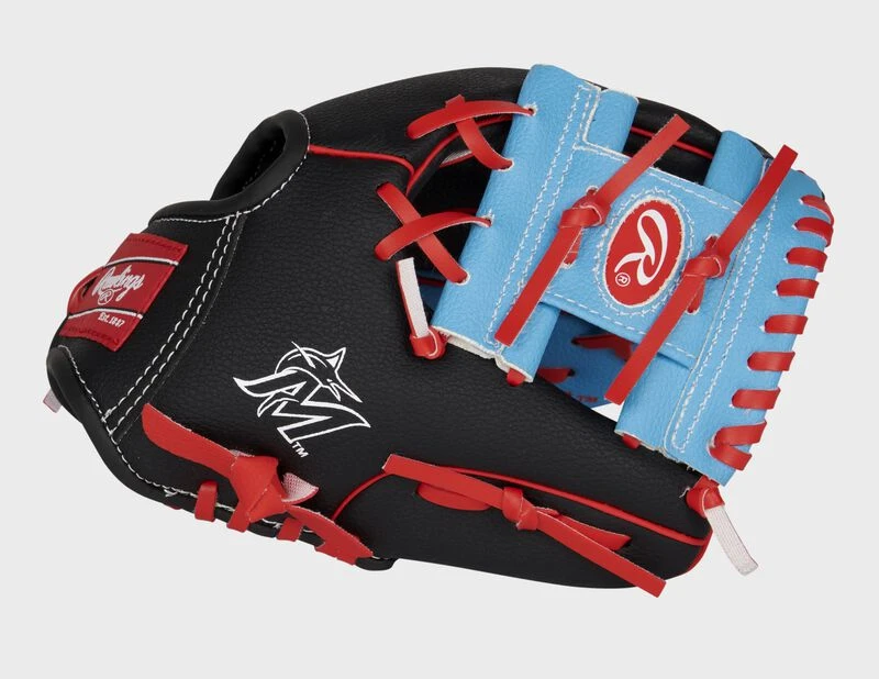 Rawlings Miami Marlins 10-Inch Team Logo Glove 3 Rawlings Miami Marlins 10-Inch Team Logo Glove