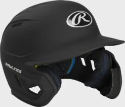 Rawlings Mach Right Handed Batting Helmet With EXT Flap, 1-Tone & 2-Tone -Baseball Equipment Select Stores MACHEXTR B 6