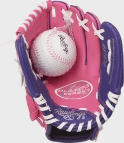 Rawlings Players Series 9 In Softball Glove With Soft Core Ball 7 Rawlings Players Series 9 In Softball Glove With Soft Core Ball -Baseball Equipment Select Stores PL91PP 1