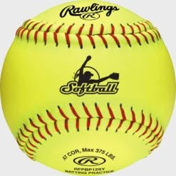 Rawlings 6 Gallon Bucket Of 12" Batting Practice Softballs, 12 Or 18 Balls 7 Rawlings 6 Gallon Bucket Of 12" Batting Practice Softballs, 12 Or 18 Balls -Baseball Equipment Select Stores RFPBP12SY 1