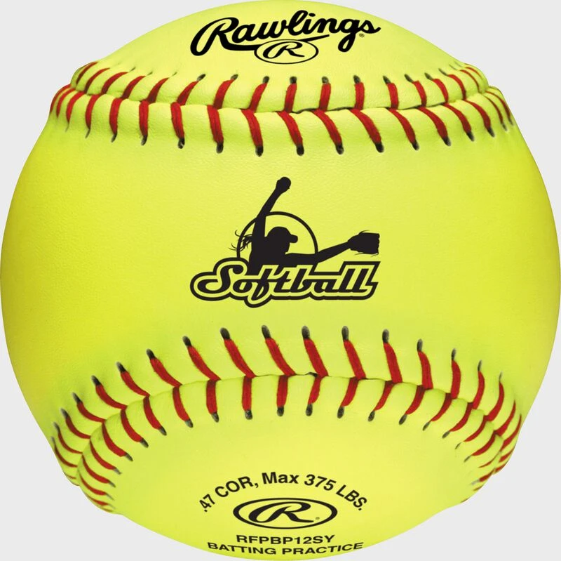 Rawlings 6 Gallon Bucket Of 12" Batting Practice Softballs, 12 Or 18 Balls 5 Rawlings 6 Gallon Bucket Of 12" Batting Practice Softballs, 12 Or 18 Balls - Image 3