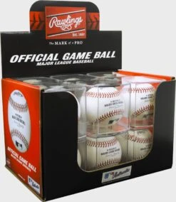 Rawlings MLB Baseball In Display Cube, Dozen -Baseball Equipment Select Stores ROMLB R PDQ 15