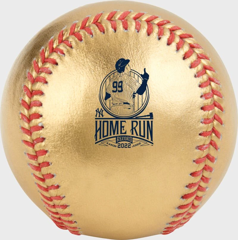 Rawlings Gold Aaron Judge AL Home Run Record Commemorative Baseball 4 Rawlings Gold Aaron Judge AL Home Run Record Commemorative Baseball - Image 2