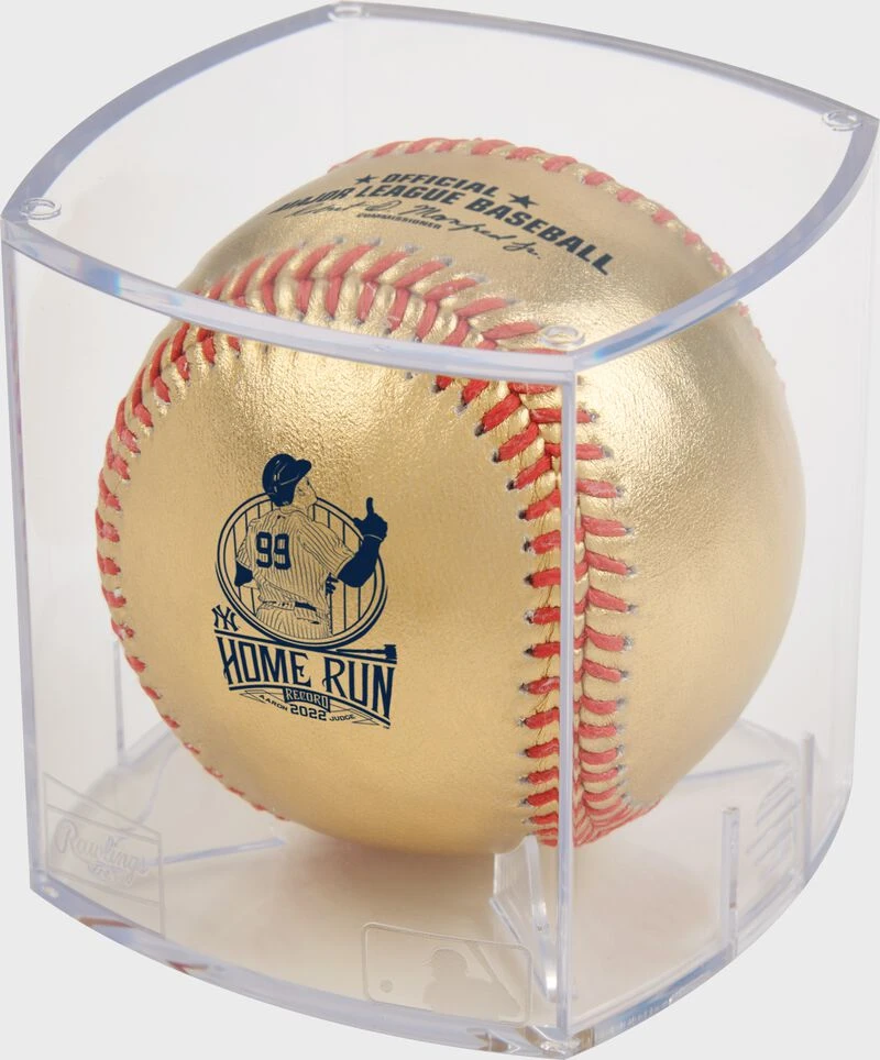 Rawlings Gold Aaron Judge AL Home Run Record Commemorative Baseball 6 Rawlings Gold Aaron Judge AL Home Run Record Commemorative Baseball - Image 4