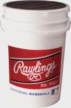 Rawlings Bucket Of ROLB1X Practice Baseballs With 6 Gallon Bucket (30 EA Balls)